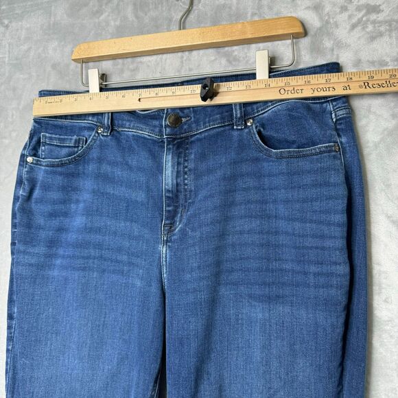 Lane Bryant Jeans Womens 20 Blue High Rise Straight Curvy Fit Flex Magic Waist - Picture 7 of 12